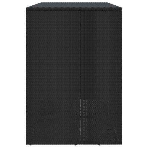 Кутия за боклук 2 pcs Черно 65 x 80 x 115 см Полиетилен