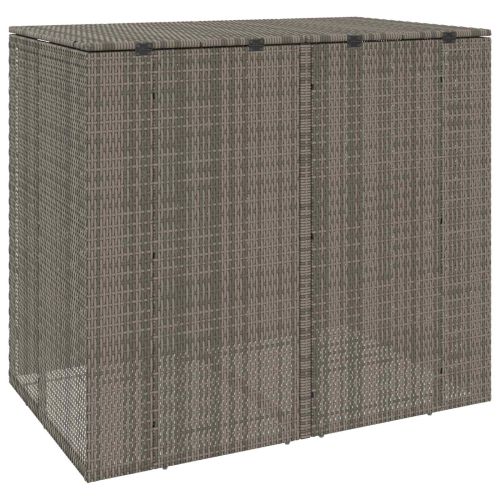 Кутия за боклук 2 pcs Сив 65 x 80 x 115 см Полиетилен
