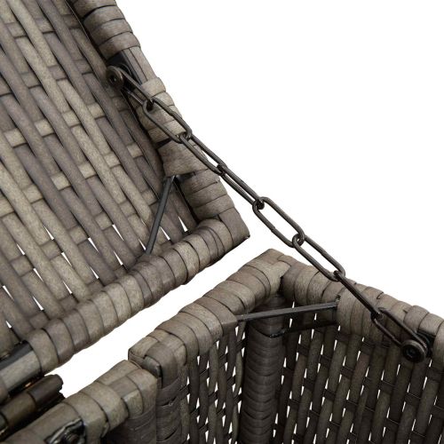 Кутия за боклук 2 pcs Сив 65 x 80 x 115 см Полиетилен