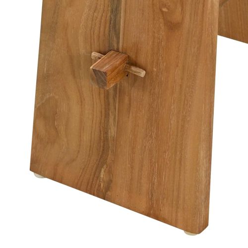 Бански стол Кафяво 50 x 29,5 x 50,5 см Солидно тиково дърво