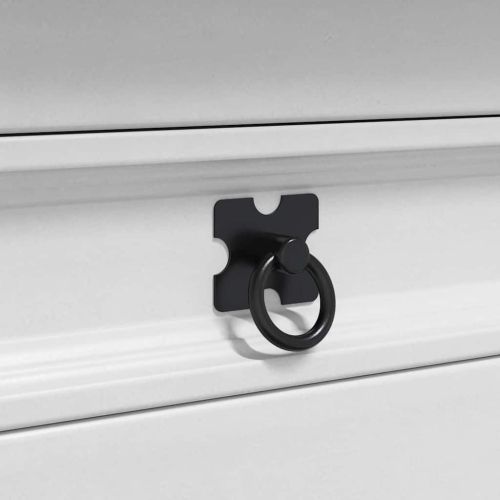 Крайна масичка Бяло 50 x 50 x 50 см Солидно борово дърво