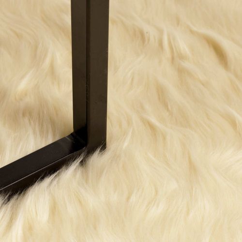 Изкуствен овчи килим Tafalla Крем 80 x 200 cm Полиестер