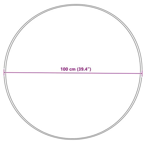 Изкуствен овчи килим Tafalla Крем Ø 100 см Полиестер