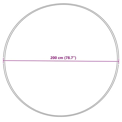Изкуствен овчи килим Tafalla Крем Ø 200 см Полиестер