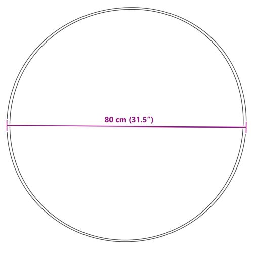 Изкуствен овчи килим Tafalla Сив Ø 80 cm Полиестер