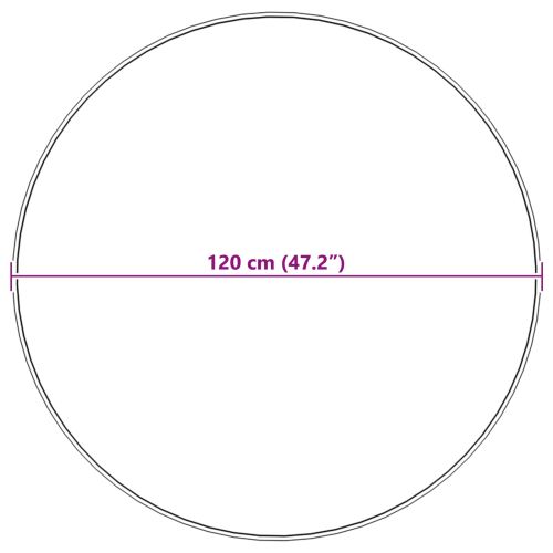 Изкуствен овчи килим Tafalla Розово Ø 120 cm Полиестер