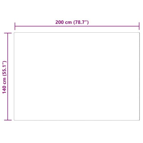 Изкуствен овчи килим Tafalla Черно 140 x 200 cm Полиестер