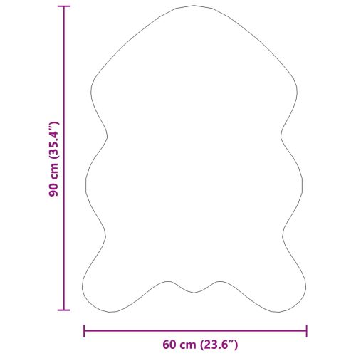 Изкуствен овчи килим Tafalla Черно 60 x 90 cm Полиестер