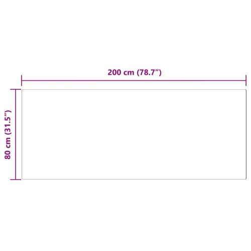 Изкуствен овчи килим Tafalla Антрацит 80 x 200 cm Полиестер