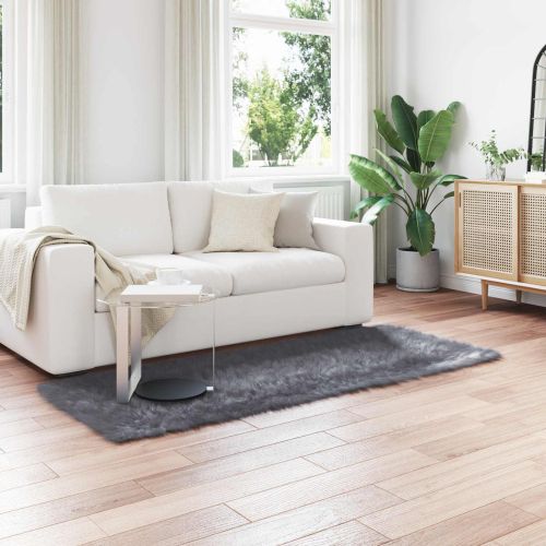 Изкуствен овчи килим Tafalla Антрацит 100 x 200 cm Полиестер