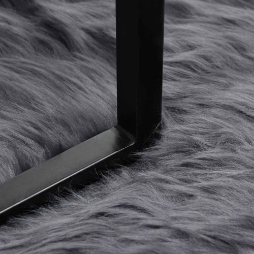 Изкуствен овчи килим Tafalla Антрацит 200 x 280 см Полиестер