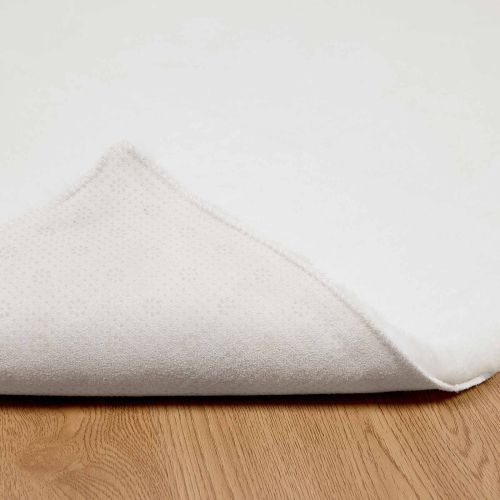 Килим с изкуствена заешка козина Olite Бяло 80 x 150 cm