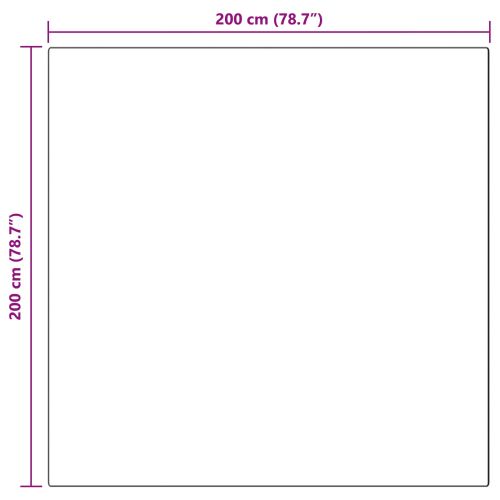 Килим с изкуствена заешка козина Olite Бежово 200 x 200 cm