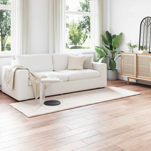 Килим с изкуствена заешка козина Olite Крем 80 x 250 cm