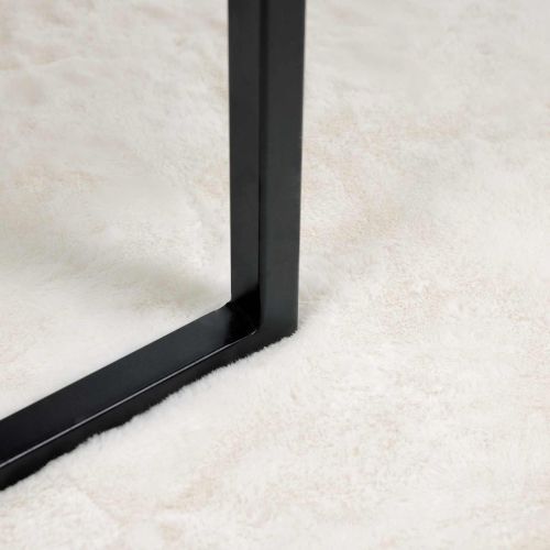 Килим с изкуствена заешка козина Olite Крем 120 x 120 cm