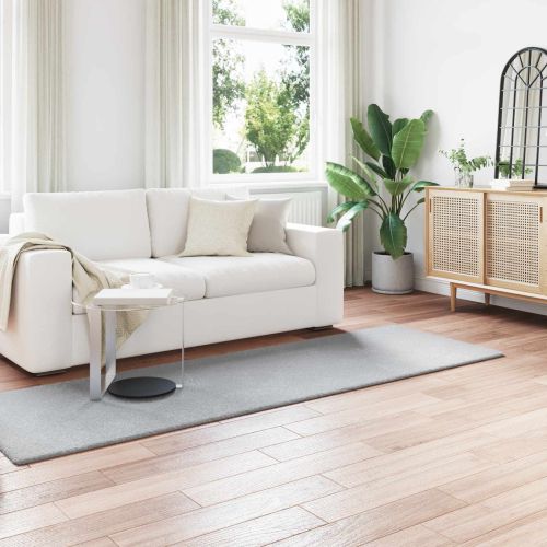 Килим с изкуствена заешка козина Olite Сив 80 x 250 cm