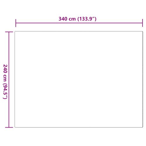 Килим с изкуствена заешка козина Olite Сив 240 x 340 см