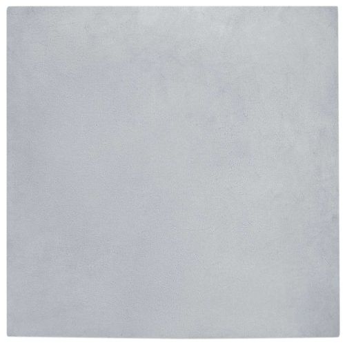 Килим с изкуствена заешка козина Olite Сив 200 x 200 cm