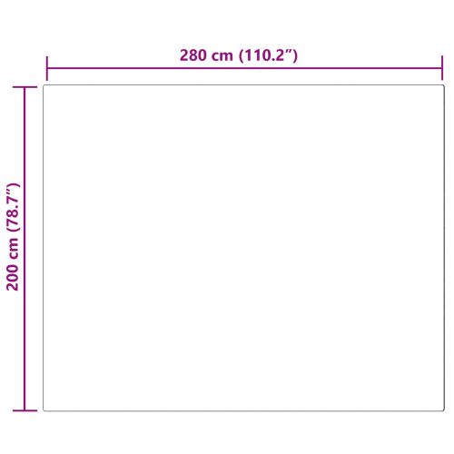 Килим с изкуствена заешка козина Olite Черно 200 x 280 см