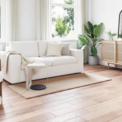 Килим с изкуствена заешка козина Olite Таупе 80 x 200 cm