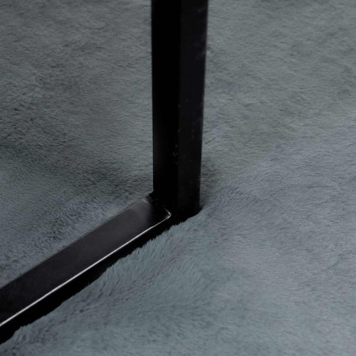 Килим с изкуствена заешка козина Olite Антрацит 80 x 250 cm