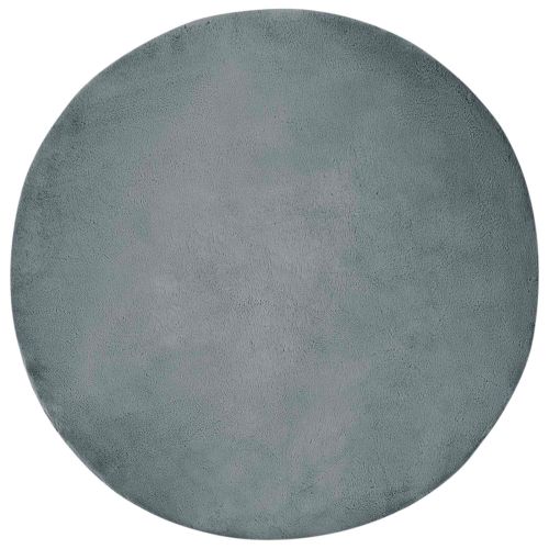 Килим с изкуствена заешка козина Olite Антрацит Ø 160 см