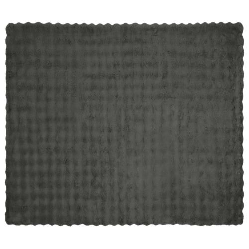 Пухено одеяло от зайче 4 pcs Тъмен сив 220 x 240 cm Полиестер