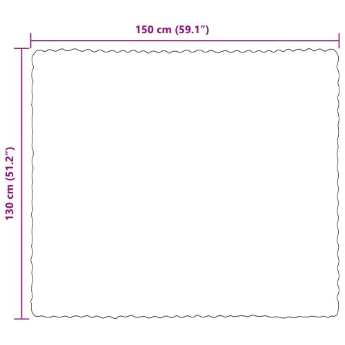 Пухено одеяло от зайче 4 pcs Морско синьо 130 x 150 cm