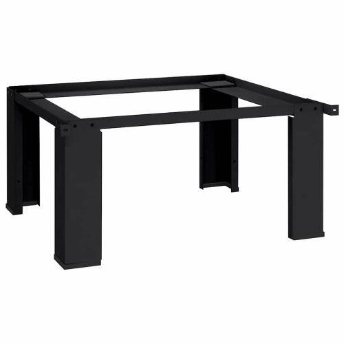 Педестал за пералня Черно 64 x 55 x 32.5 см Стомана