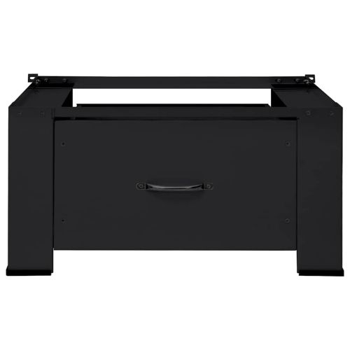 Педестал за пералня Черно 64 x 55 x 32.5 см Стомана