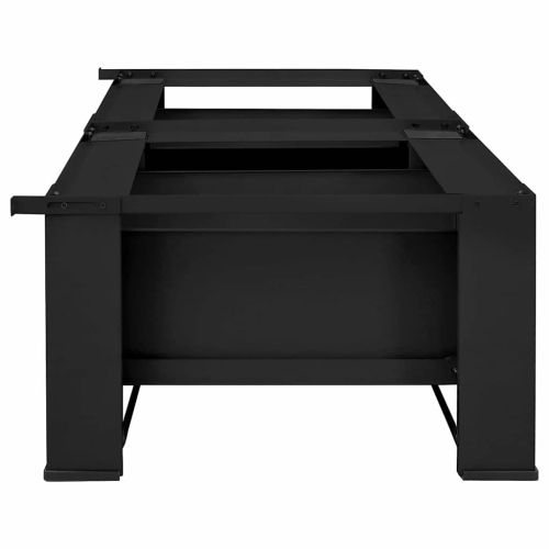 Педестал за пералня 2 pcs Черно 64 x 55 x 32.5 см Стомана