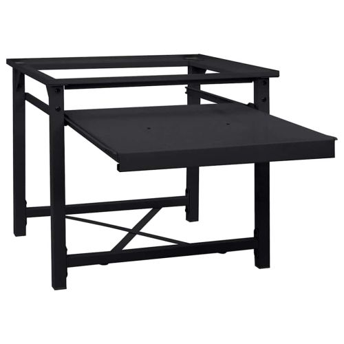 Педестал за пералня Черно 64 x 55 x 32.5 см Стомана