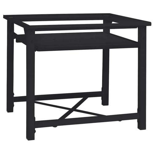 Педестал за пералня Черно 64 x 55 x 32.5 см Стомана