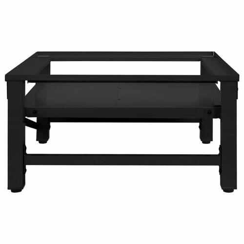 Педестал за пералня Черно 64 x 55 x 32.5 см Стомана