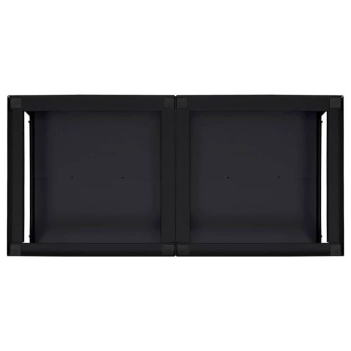 Педестал за пералня 2 pcs Черно 64 x 55 x 32.5 см Стомана