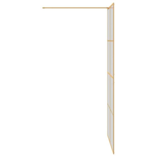 Стена на душ с вход Златист 100 x 195 cm закалено стъкло