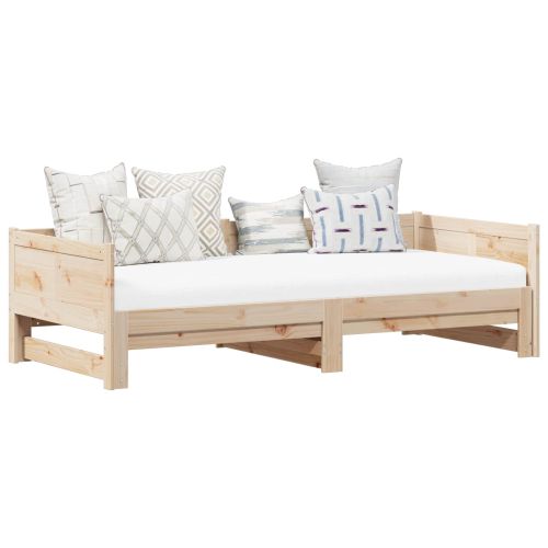 Легло с разтегателен механизъм за деня Естествен 180 x 200 cm