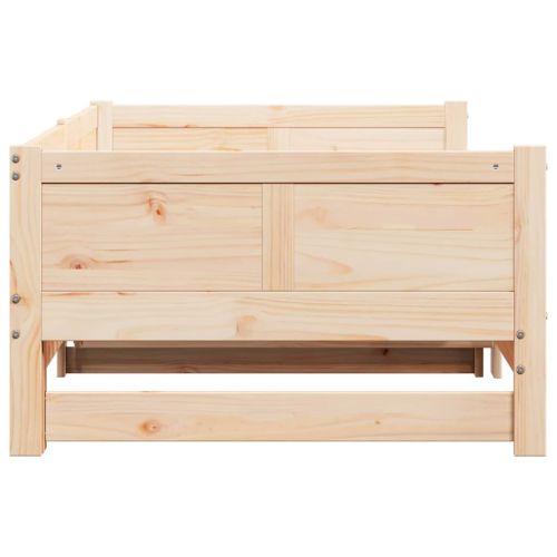 Легло с разтегателен механизъм за деня Кафяво