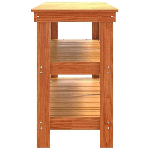 Работна маса Кафяво с восъчно покритие 181.5 x 50 x 80 см