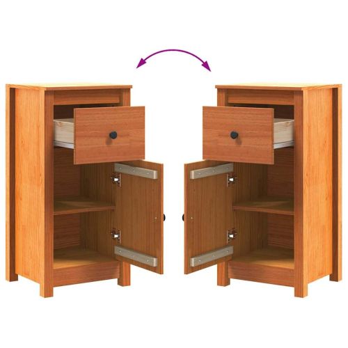 Служебен шкаф Кафяво с восъчно покритие 39 x 34,5 x 80 см