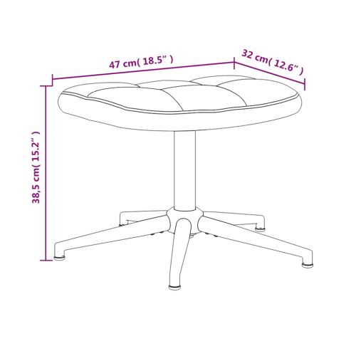 Стол за релакс с табуретка, виненочервен, кадифе