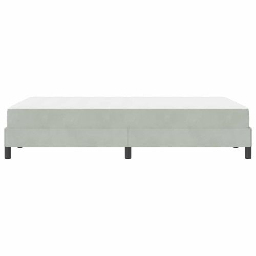 Легло с пружинирана основа Светлосиво 120 x 210 см текстил
