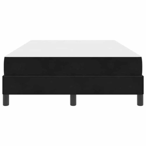 Легло с пружинирана основа с матрак Черно 120 x 210 см текстил