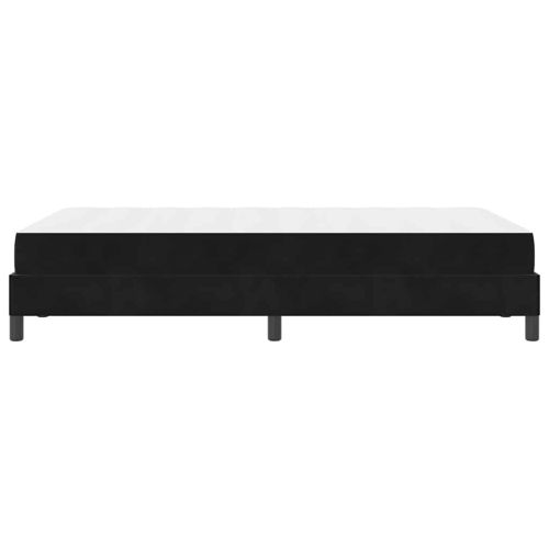 Легло с пружинирана основа с матрак Черно 120 x 210 см текстил