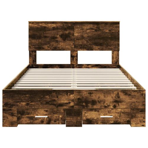 Рамка за легло с таблото Димян дъб 120 x 200 cm Инженерно дърво