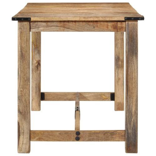 Трапезна маса, 140x70x75 см, масивна мангова дървесина