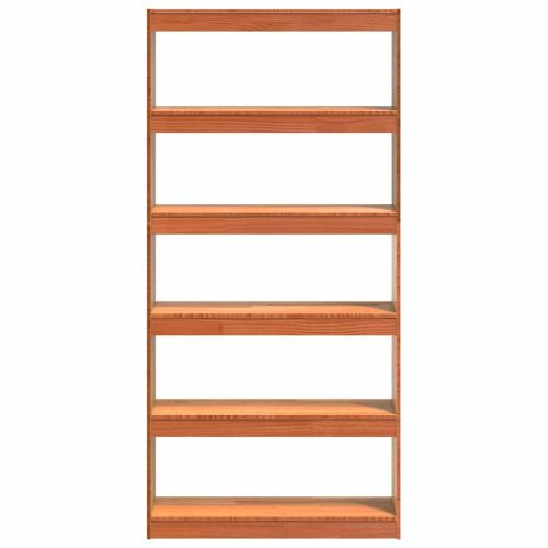 Шкаф за книги Кафяво с восъчно покритие 80 x 30 x 167,5 см