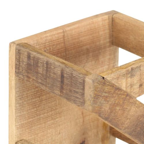 Стойка за вино за 5 бутилки, мангово дърво масив