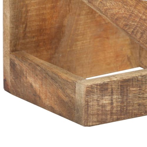 Стойка за вино за 5 бутилки, мангово дърво масив