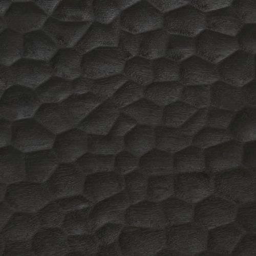 Огледало за баня черно 50x70x2,5 см дърво манго масив и стъкло